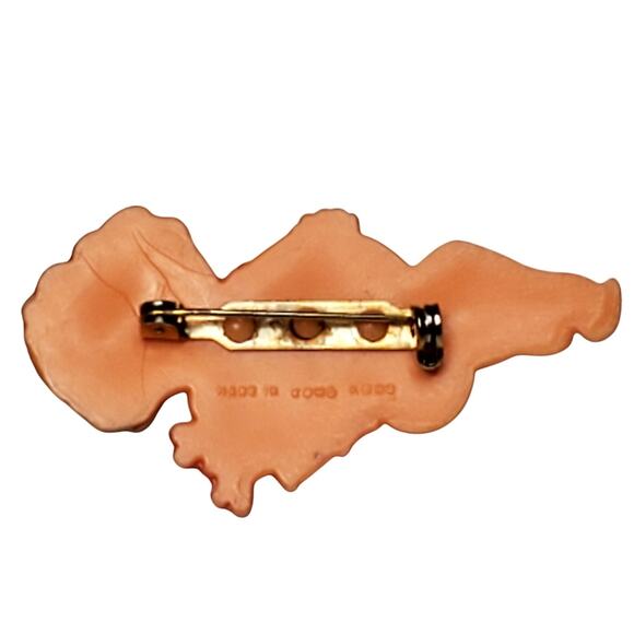 Vintage Cupid Hong Kong Valentines Day Love Lapel Pin 2" Brooch - Picture 2 of 4